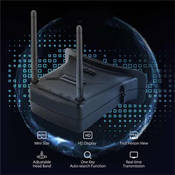 TFT Head Wear 2.7 Inch FPV Video Goggles 600mAh Battery Built In For RC Drone