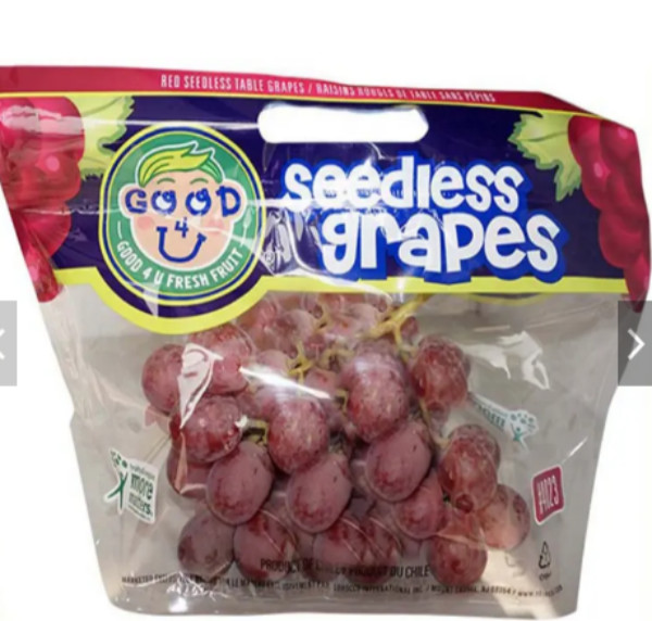 Storage Fruit Plastic Grape Bags Ziplock Customized Heavy Duty