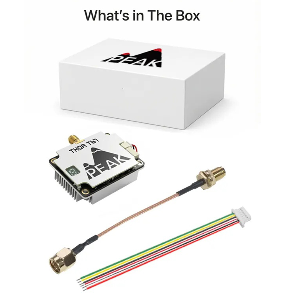 PEAK THOR T67 FPV VTX 6.1G-7.2G 3W Video Transmitter 64 Channels 6-7G