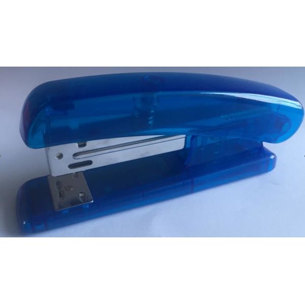 Transparent Blue Plastic And Metal Material 24/6 26/6 Staples Office Stapler
