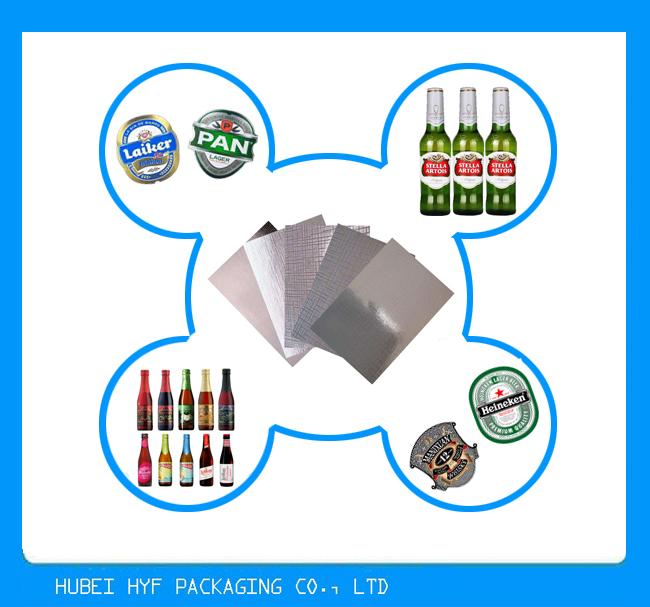 Анти- вакуум корозии металлизировал бумажное вино упаковывая прокатанные бумажные ярлыки пивной бутылки вина