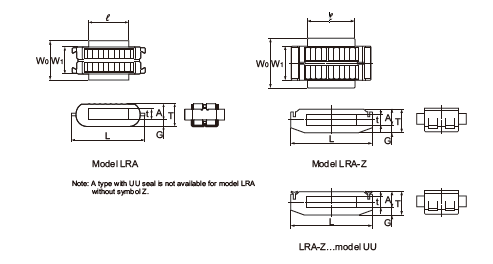 Chrome Steel Material Japan origin THK LRA4095 Linear Roller Bearing