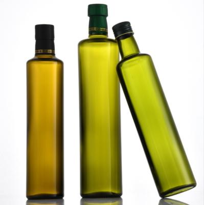 250ml 500ml Amy Green Empty Square Olive Oil Glass Bottles For Kitchen Body Material Glass
