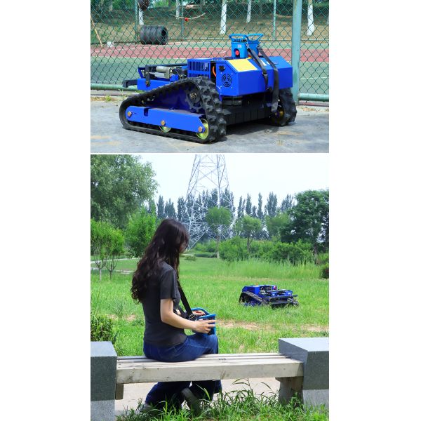 US Spot Remote Control Crawler Mower Fast Mowing, Off-road Driving Structure Weeding Machine for Municipal Greening and Farmland