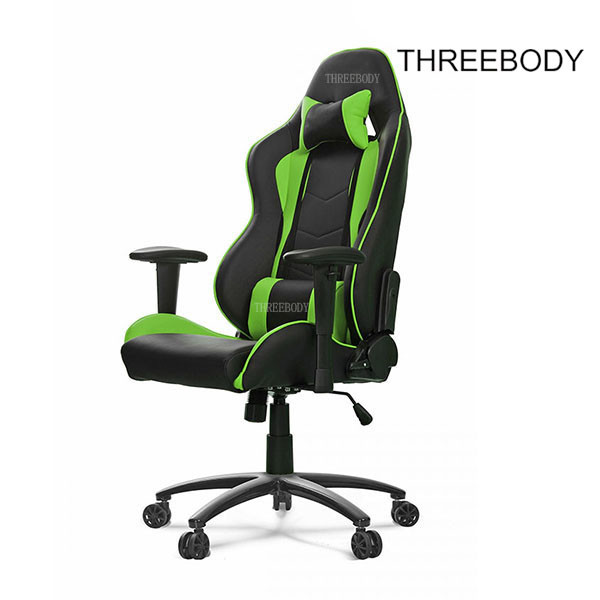 Mobile Green And Black Gaming Chair , PU Leather Racing Seat Desk Chair