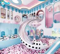 Parcs d'attractions intérieurs Équipement de glissière en plastique Lieu de jeux extérieur Lieu de jeux intérieur