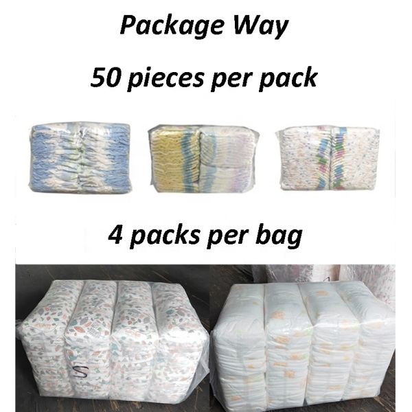 Cute Disposable Grade B Baby Diapers In Bales Sell In Sierra Leone