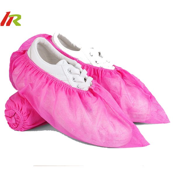 Shoes Safety Cover Nonwoven Shoe Cover pink