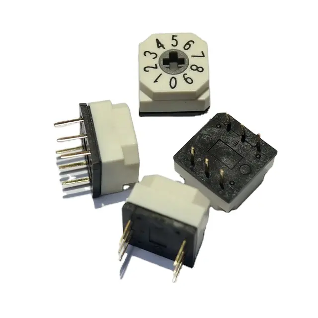 переключатель 10mm SMD вращающийся 360 код высокой точности бита цифров 6 процесса степени мини