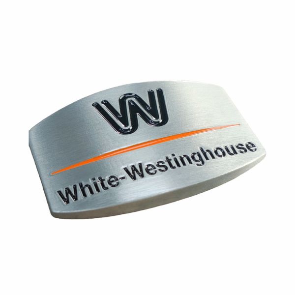 Wear Resistant Zinc Alloy Nameplate Metal Etched Name Plates Customized