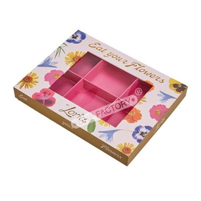 Premium Printed Chocolate Boxes With Removable Tray And Transparent Pvc Viewing Window