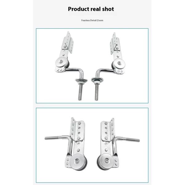 Wanjusheng Stainless Steel Furniture Hardware Adjustable Sofa Headrest Folding Mechanism Hinge Design Kitchen Living Room School
