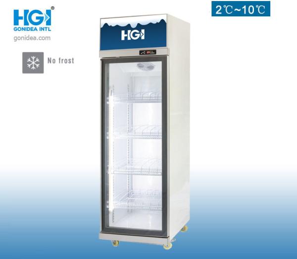 0C ao refrigerador comercial da bebida do supermercado do CCC do refrigerador da única porta 10C de vidro