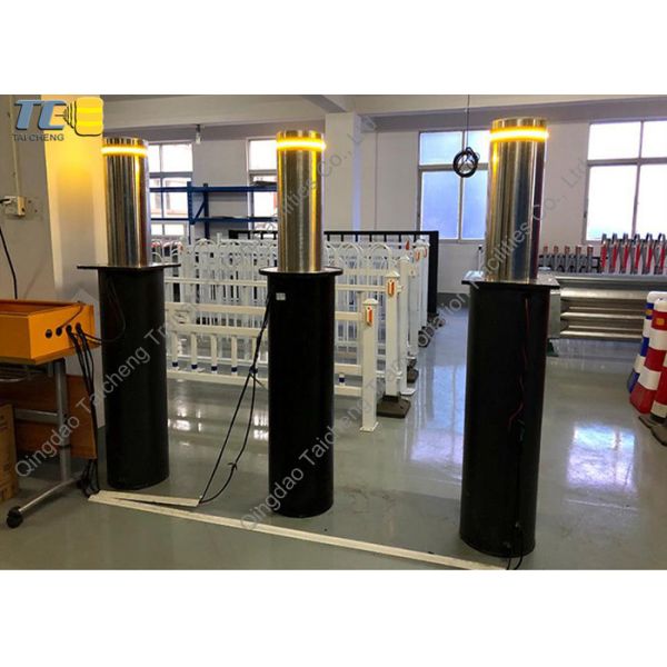 Автоматический стальной боллард с скоростью открытия 3,5 с защитой от тепла IP68 -40-70°C