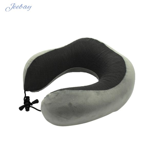 Polyester Memory Foam Travel Pillow for Comfortable Neck Support and Easy Maintenance