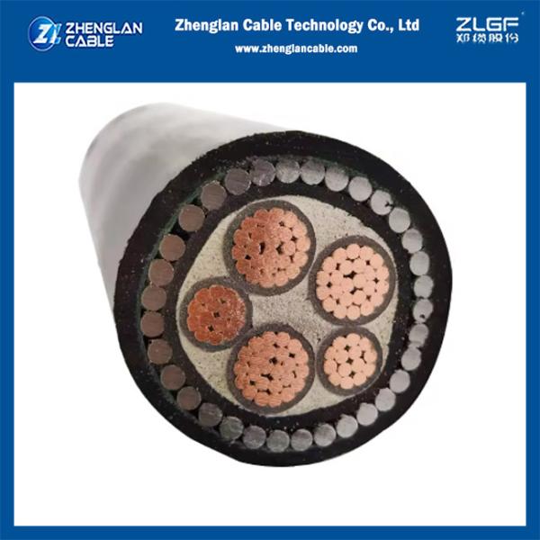 0.6/1kv XLPE Insulated SWA Armored Cable 3+2core Cu/xlpe/pvc/swa/pvc 3x25+2x16mm2 IEC60502-1 / IEC60228