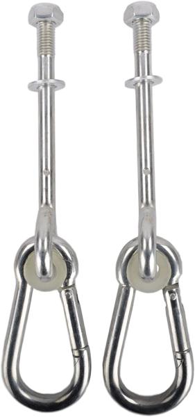 Outdoor Carbon Steel Swing Hanger Hook With Long Screw Carabiner Hook Swing Accessories