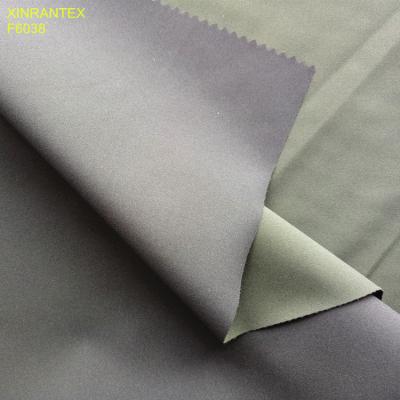 F6038 Winter Jacket double side polyester fabric with TPU clear menbarne bonding