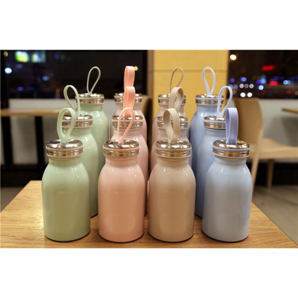 Colorful 350ml Stainless Steel Flask Bottle , Promotional Vacuum Insulated Bottle
