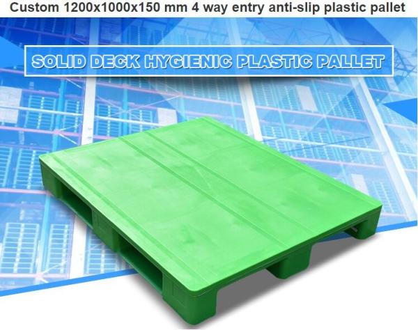 Light weight one time plastic pallets for transport and storage, Heavy duty cross bottom plastic pallet with 6 runners