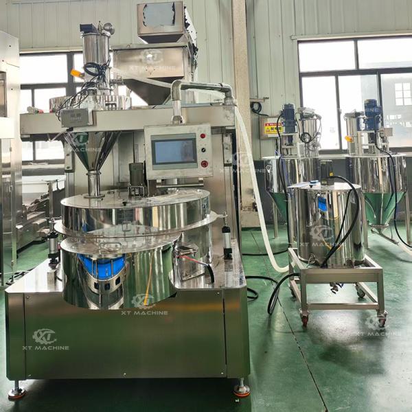 Máquina automática de recubrimiento de nueces para el procesamiento de alimentos