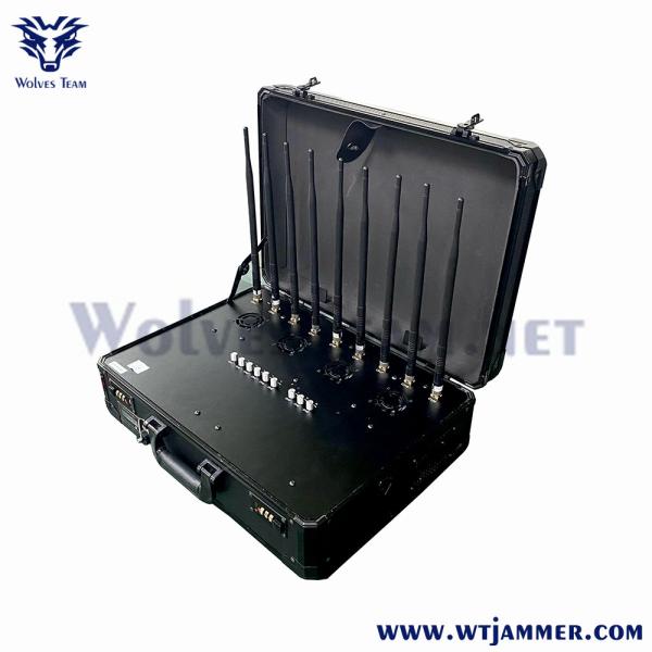 40W 8 Band Portatif sac à main WIFI2.4G WIFI5.8G 2G 3G 4G Brouilleur de téléphones cellulaires -WT808TA5-8