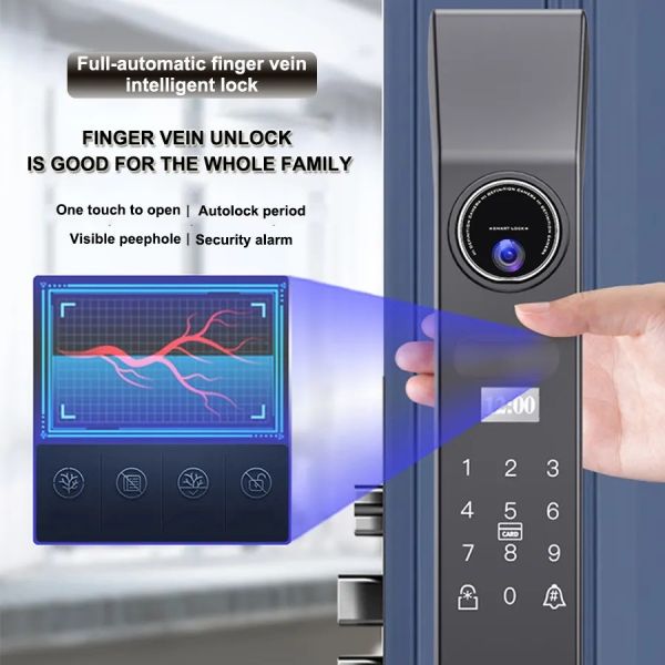 Cloud Data Storage Option end Finger Vein 3D Face Recognition Video Intercom Smart Lock