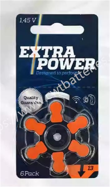 Original New EXTRAPOWER A13 1.45V 310mAh Hearing Zinc Air Battery Harmless Battery