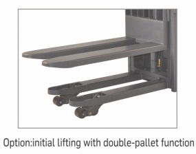 Warehouse Electric Pallet Jack Stacker , 1 Ton Pallet Stacker Forklift 3M Lift Height