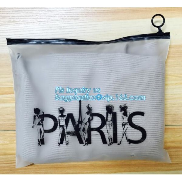 bag with window and zipper/slider zipper bag/aluminum foil zip lock bag, EVA PVC slider zipper bag for travel accessorie