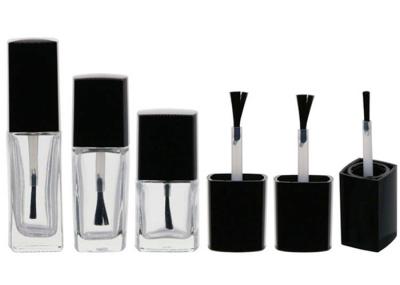 5ml / 8ml / 10ml Square Nail Polish Containers , Empty Polish Bottles Matte Surface