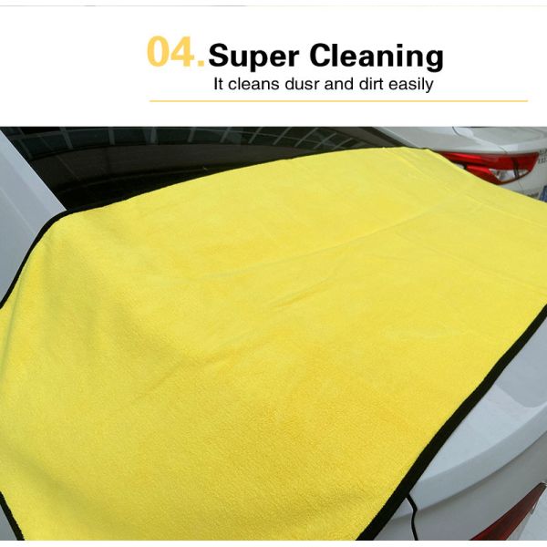 160*60cm 30*30cm Auto Drying Towels Microfiber Cloth For Car Wash