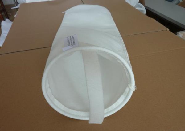 Washable PP / Polyester Industrial Dust Bags With Stainless Steel Ring / Rope