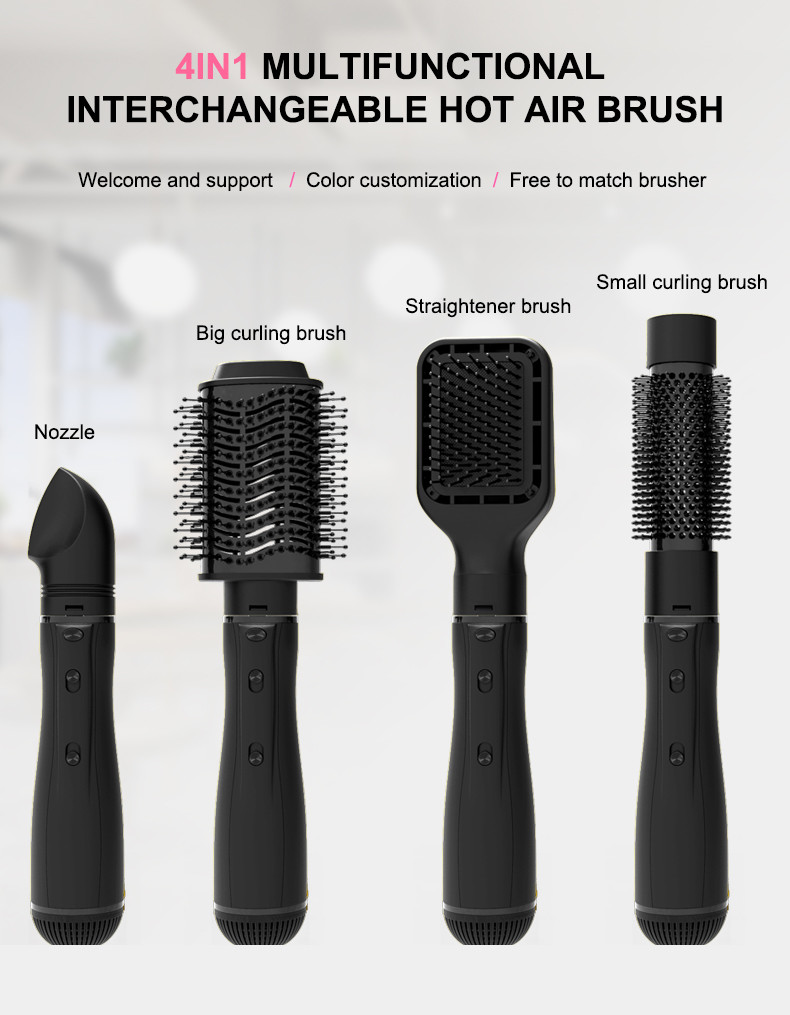 4 в 1 электрических сушильщике щетки волос, фене для волос CE и щетке горячего воздуха Volumizer