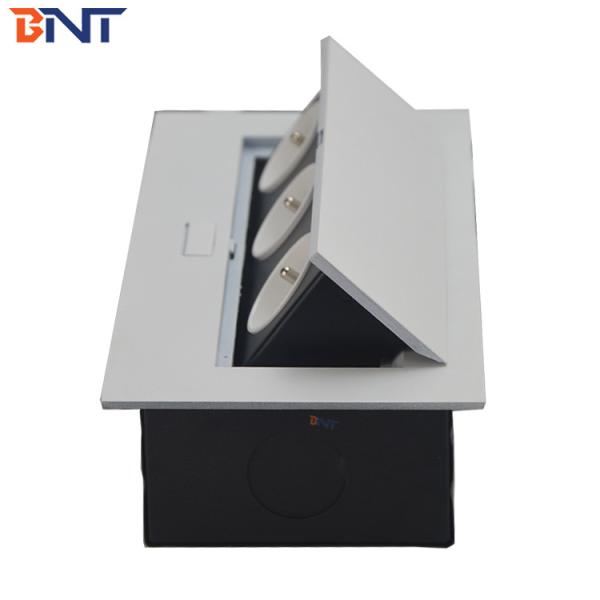 Sample Available Silver Color With French Standard Plug Table  Flip Up Hidden Socket