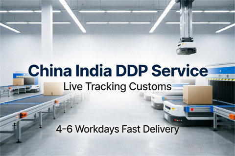 China India DDP Service Live Tracking Customs 4-6 Workdays Fast Delivery