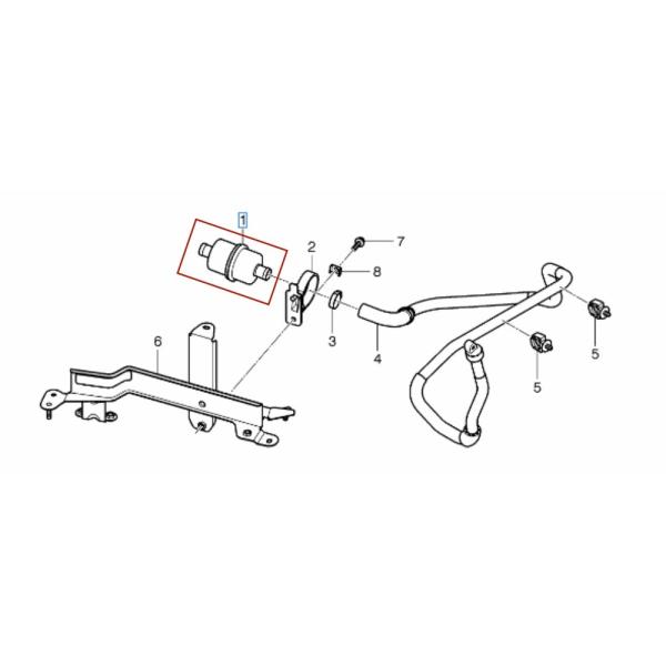 Pour Bentley Flying Spur Continental GT SuperSports 2014-2019 Filtre à vapeur à l'évaporateur à charbon de bois Filtre à canister OEM 4D0906321C
