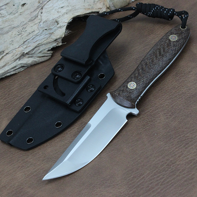 GT0158 Supports Batch Customized Logos Fixed Blade Knife for Full Tang Camping Knife with D2 Knife Tunafire