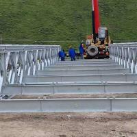 Q355B Steel Pedestrian Bridge Steel Structure Bridge 1.5m Height 2m Width