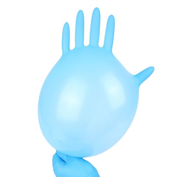 Universal Non Sterile Gloves , Anti Bacteria Disposable Blue Latex Gloves