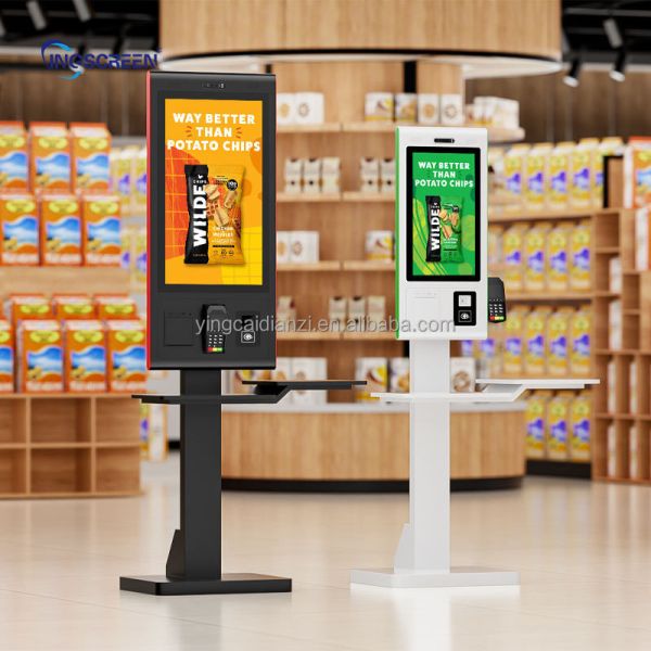 10-Point Capacitive Touch Self Ordering Kiosk with 1920X1080 Resolution and Multi-Language Support