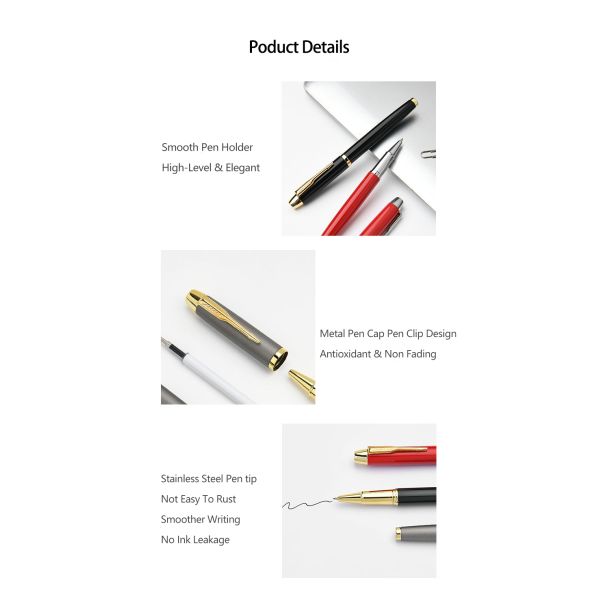 Business Gift Signature Ball Pen 0.5mm Multi Color Metal Neutral Pen