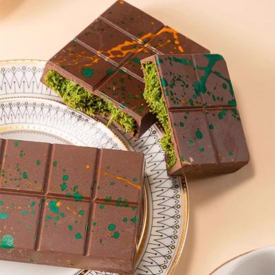 Immediate Delivery Chocolate Compound Dark Truffle Shaped Matcha Chocolate