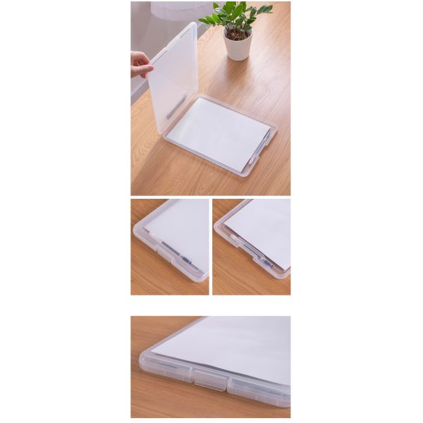 Eco-friendly A4 Plastic Foldable Clipboard Storage Nursing Clipboard Document Case
