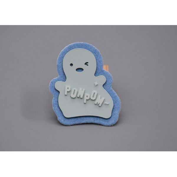 Белое Microfiber подгоняло напечатанный логотип силикона плиты ярлыка толстый для одежды