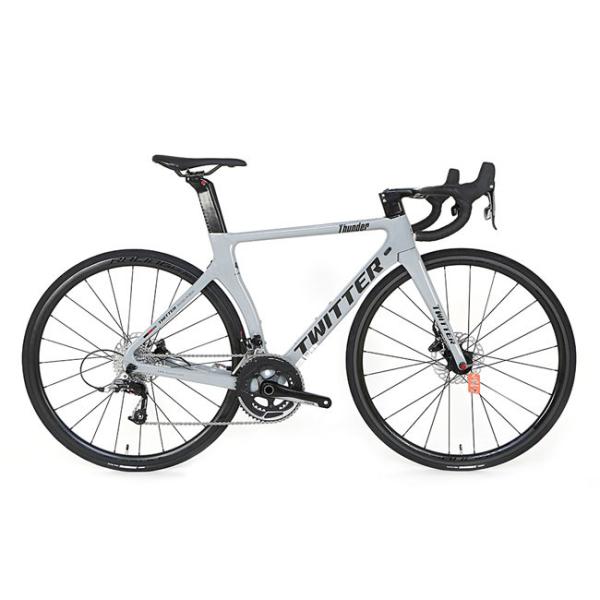 A bicicleta alta Twitter da estrada do carbono 50cm do módulo troveja a velocidade do RIVAL 22 de Retrospec Sram