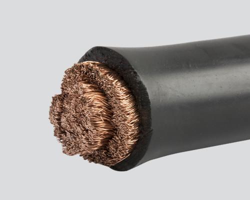 CE Listed 25mm2 35mm2 50mm2 Flexible Welding Cable 100% Purity Copper Rubber Jacket 300amp