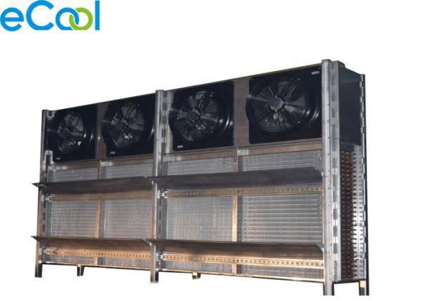 Energy Saving Air Cooled Cold Room Evaporator For Industrial Brine Unit With Copper Tube Al Fins