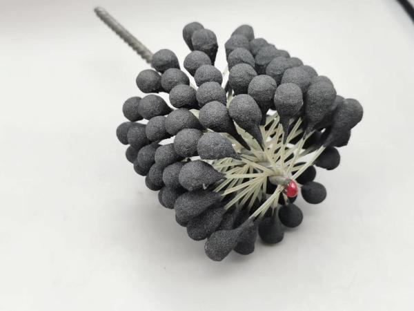 escova de afiação flexível da bola do cilindro de 100*80*200mm para os furos que limpam e que terminam