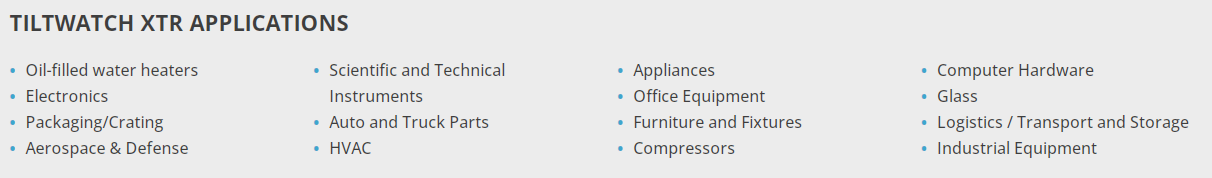 TiltWatch XTR,Upright label